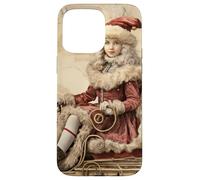 Vintage Christmas Santa Sleigh For Winter Lover Cute Xmas Carcasa para iPhone 15 Pro MAX
