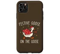 Vintage Christmas Silly Goose on The Loose, Xmas Carcasa para iPhone 11 Pro MAX