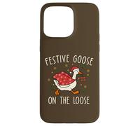 Vintage Christmas Silly Goose on The Loose, Xmas Carcasa para iPhone 15 Pro MAX