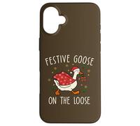 Vintage Christmas Silly Goose on The Loose, Xmas Carcasa para iPhone 16 Plus