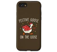 Vintage Christmas Silly Goose on The Loose, Xmas Carcasa para iPhone SE (2020) / 7/8