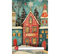 Vintage Christmas Village Notebook | Snowy Winter Town Journal | 6x9" 150 Lined Pages: Festive Winter Notebook with Snowy Village Artwork - Ideal for Journaling, Lists & Holiday Writing