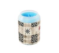 Vintage Chritsmas Snow - Cepillo de silicona portátil para mascotas, suministros de aseo para mascotas, adecuado para perros pequeños, medianos y grandes