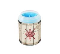 Vintage Chritsmas Snow - Limpiador portátil de patas con cepillo de masaje suave para mascotas, cepillo de baño para perros pequeños y medianos y razas de gatos