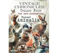 VINTAGE CHRONICLES Collage Pages for Art Journaling, Forest Animalia vol 1: A book with 160+ ANIMALS Images To Cut Out, Glue and Craft for Cardmaking Mixed Media & Scrapbook