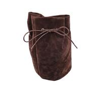 Vintage cinturón portátil medieval cordón bolsa cosplay cubo bolsa de gamuza monedero riñonera, café