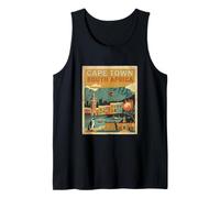 Vintage Ciudad del Cabo Sudáfrica Viaje Souvenir Turista Regalo Camiseta sin Mangas