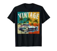 Vintage clásico americano músculo viejo coche en verano tropical Camiseta