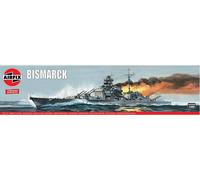 Vintage Classic: Bismarck Battleship 1:600 Plástico Modelo Kit Airfix