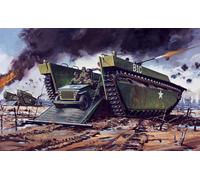 Vintage Classic: Buffalo Amphibian Lvt Y Jeep 1:76 Plástico Modelo Kit Airfix