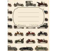 Vintage Classic Cars Composition Notebook: College Ruled Lined Journal with Retro Automobile Illustrations: Notebook for School, University, Work & ... | Great Gift for Car Enthusiasts & Collectors