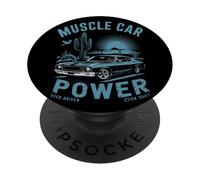Vintage Classic Cars Muscle Car Mecánico Restauración Reparación PopSockets PopGrip Adhesivo