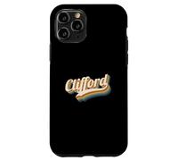 Vintage Clifford Nombre Personalizado Clifford Carcasa para iPhone 11 Pro