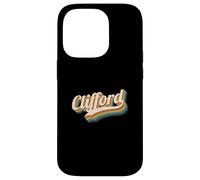 Vintage Clifford Nombre Personalizado Clifford Carcasa para iPhone 14 Pro