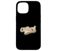 Vintage Clifford Nombre Personalizado Clifford Carcasa para iPhone 15