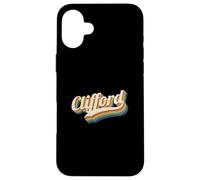 Vintage Clifford Nombre Personalizado Clifford Carcasa para iPhone 16 Plus
