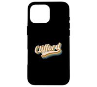 Vintage Clifford Nombre Personalizado Clifford Carcasa para iPhone 16 Pro MAX