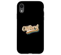 Vintage Clifford Nombre Personalizado Clifford Carcasa para iPhone XR
