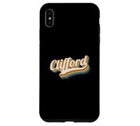 Vintage Clifford Nombre Personalizado Clifford Carcasa para iPhone XS MAX