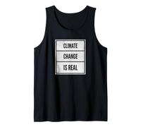 Vintage Climate Change is Real Earth Day Camiseta sin Mangas