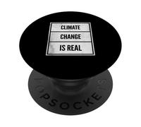 Vintage Climate Change is Real Earth Day PopSockets PopGrip Adhesivo