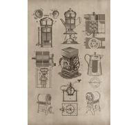 Vintage Coffee Machine 2026 Planner Weekly and Monthly: Minimalist Calendar Organizers, goal, to do list