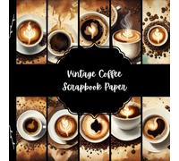 Vintage Coffee Scrapbook Paper, Drink Junk Journal Paper, Beverage Decorative Paper, DIY Projects, Origami, Collage Sheets, Decoupage Paper, 10 Designs, Double Sided