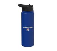 Vintage Colorado Springs USA Bandera Americana Recuerdo Retro Stainless Steel Insulated Water Bottle