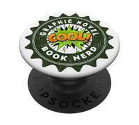 Vintage Comic Collector Cool Graphic Novela Lector Nerd PopSockets PopGrip Adhesivo