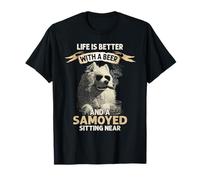 Vintage Cool Dog Dads Funny Día del Padre Samoyedo Perro Amante Camiseta
