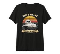 Vintage Cool Maltese Dad Divertido Día del Padre Amante de los Perros Camiseta Premium