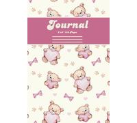 Vintage, Coquette Inspired, Cozy and Gentle Valentine Teddy Bears with Hearts Composition Notebook, Ephesians 4:32 Journal for Women, Young Adults, ... Cream Colored Pages, 6"x9", Eco-Friendly