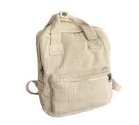 Vintage Corduroy Backpack | Corduroy Schoolbag | Corduroy Fashion Backpack | Casual Retro Women’s Backpack | Corduroys Backpack with Simple Design | Comfortable & Perfect for Casual Outings or School