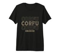 Vintage Corfú Grecia Camiseta Premium