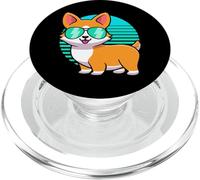 Vintage Corgi Tshirt Kids Boy Girl Funny Corgi Retro Shirt PopSockets PopGrip para MagSafe