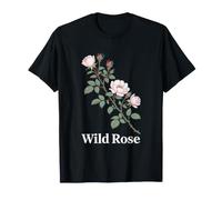 Vintage Cottagecore con Flores botánicas y Rosas Silvestres Camiseta