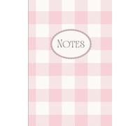 Vintage Cottagecore Notebook - Pink Gingham Journal with Scalloped “Notes” Cover - College Ruled, 120 Pages, Soft Matte Aesthetic: For the Keeping of Schemes, Notions and Musings