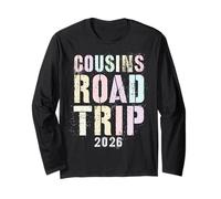 Vintage Cousins Road Trip Familia 2026 Vacaciones Surfing Manga Larga