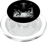 Vintage Cowboy UFO Encuentro Retro Western Desert Country PopSockets PopGrip para MagSafe