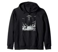 Vintage Cowboy UFO Encuentro Retro Western Desert Country Sudadera con Capucha
