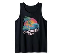 Vintage Cozumel 2026 Vacay Cruise Vacation Familia Todas Las Chicas Camiseta sin Mangas