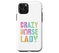 Vintage Crazy Horse Lady Equestrian Squad Pony Vibes Carcasa para iPhone 11 Pro
