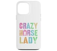Vintage Crazy Horse Lady Equestrian Squad Pony Vibes Carcasa para iPhone 13 Pro MAX