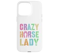 Vintage Crazy Horse Lady Equestrian Squad Pony Vibes Carcasa para iPhone 15 Pro MAX