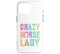 Vintage Crazy Horse Lady Equestrian Squad Pony Vibes Carcasa para iPhone 16 Pro MAX