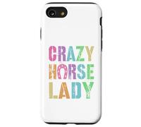 Vintage Crazy Horse Lady Equestrian Squad Pony Vibes Carcasa para iPhone SE (2020) / 7/8