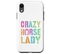 Vintage Crazy Horse Lady Equestrian Squad Pony Vibes Carcasa para iPhone XR