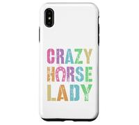 Vintage Crazy Horse Lady Equestrian Squad Pony Vibes Carcasa para iPhone XS MAX