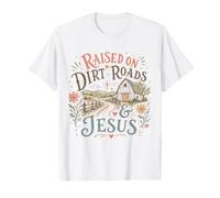 Vintage Cristiano país fe Backroad Granero Escena Camiseta gráfica económica