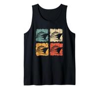 Vintage Cruise Time Vacaciones de Verano para Mujeres y Hombres Familia Camiseta sin Mangas